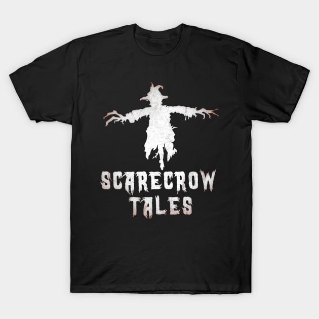 Scarecrow Logo Front On Dark T-Shirt by ScarecrowTalesPodcast